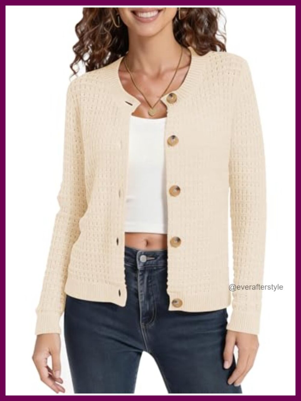 Cable Knit Cardigan Sweater Button Down Long Sleeve